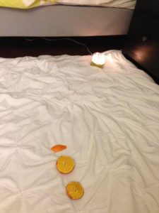 Picture 3 is closeup of oranges.