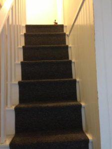 Picture 1  is of our staircase leading to the room.