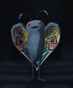 This is how the Mothman appears in the Shin Megami Tensei series. Isn't he cute?