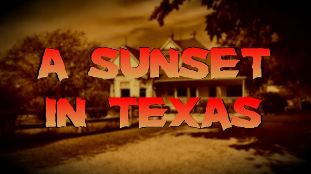 a sunset in texas