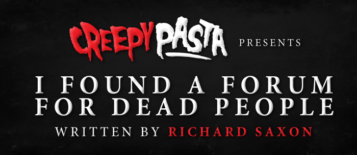 I Found a Forum for Dead People