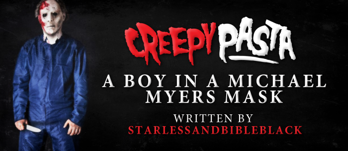 A Boy in a Michael Myers Mask