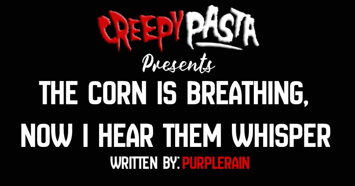 The corn is breathing now I hear them whisper
